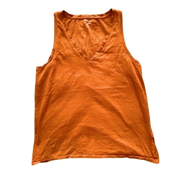 Madewell Tops - Madewell Sleeveless Cotton Tank Top Burnt Orange